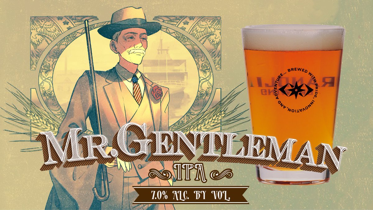 酸いも甘いも噛み分ける紳士たれ！
——🎩——
🆕「Mr.Gentleman」
Beer Style: IPA
ALC: 7.0％
——🌹——
変化の激しい時代にも流されない王道の一杯！GLBの醸造基準とも言えるビールの完成🍻多くの人に飲んでもらいたい超正統派のアメリカンIPA🇺🇸✨