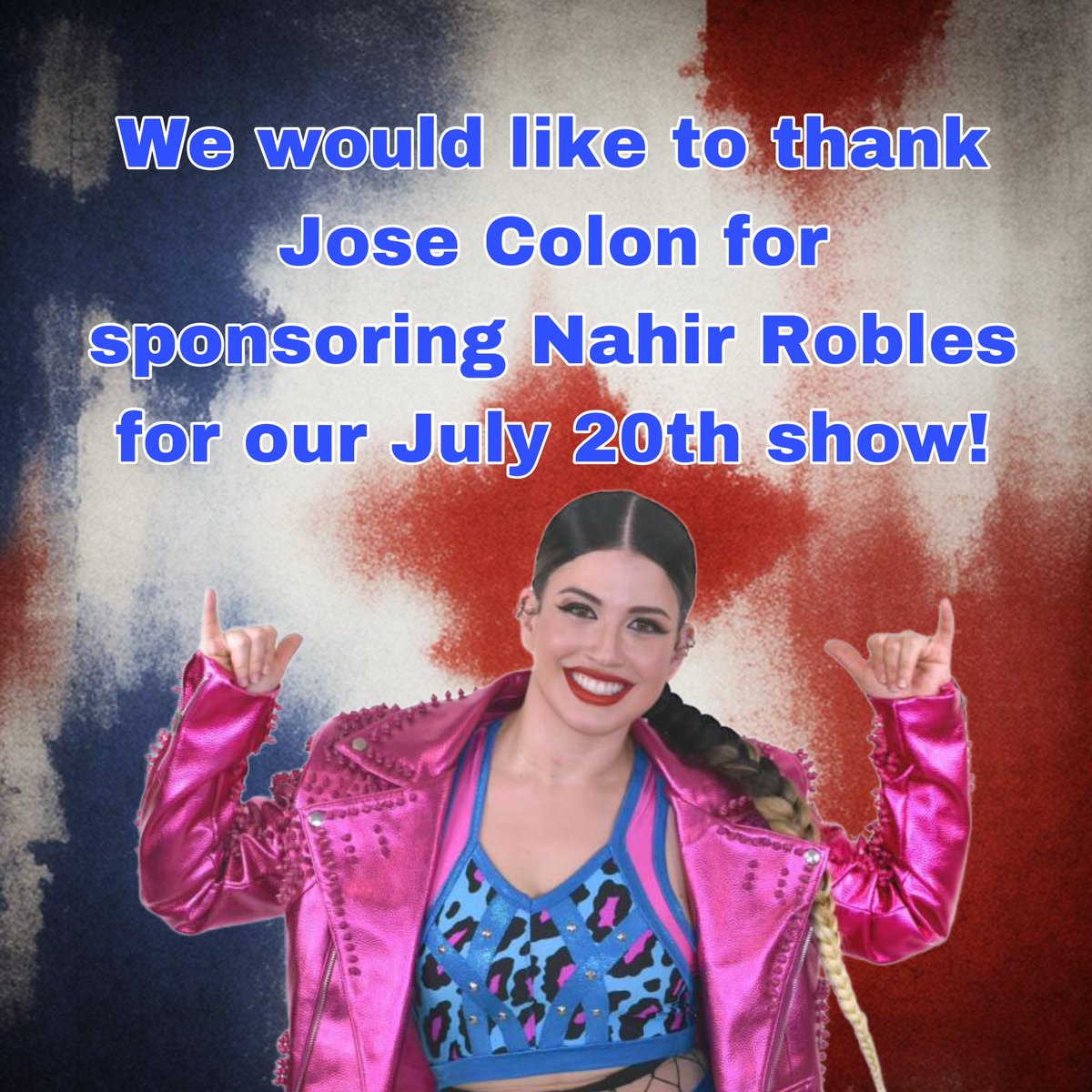 Thank you Jose Colon for sponsoring Nahir Robles for our July 20th show Liberty Belles. If you are interested in sponsoring a talent please message us or email Belle2Bell@yahoo.com!