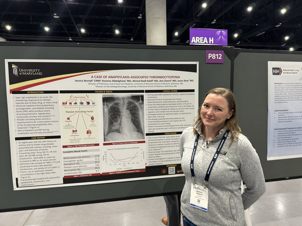 What a fantastic day of poster presentations by our faculty, fellows, students and NPs. #ATS2024 <a href="/UMdPCCM/">UMdPCCM</a>