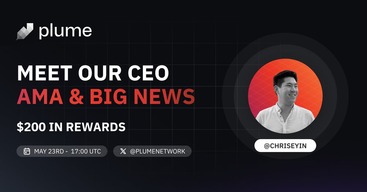 Our chief goon <a href="/chriseyin/">Chris Yin</a> has some major alpha to drop in this AMA session, don’t miss out!

🎁 Join in and get a chance to win from a $200 rewards pool!

🗓️ May 23rd
⏰ 17:00 UTC
🔗 link3.to/e/Y4HOPf