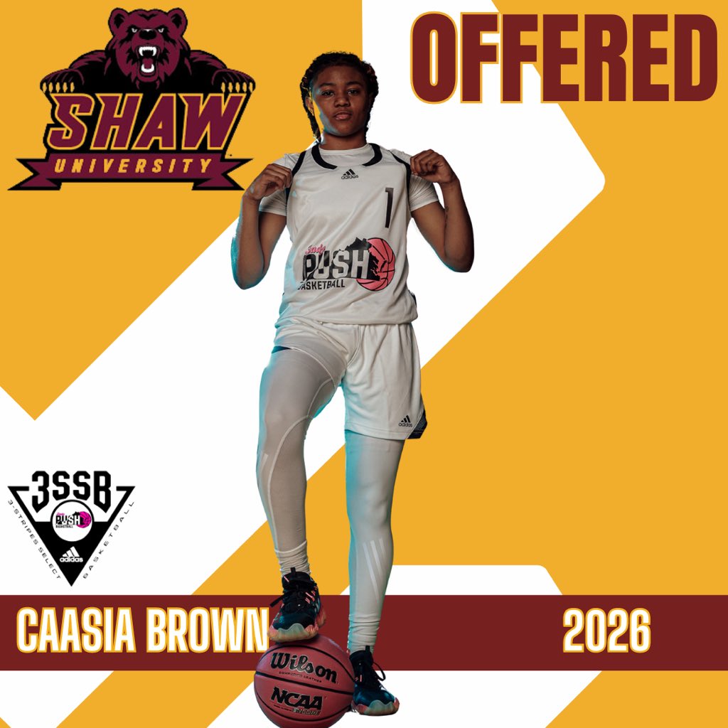 Congrats to Caasia Brown on her offer from Shaw University. 🏀