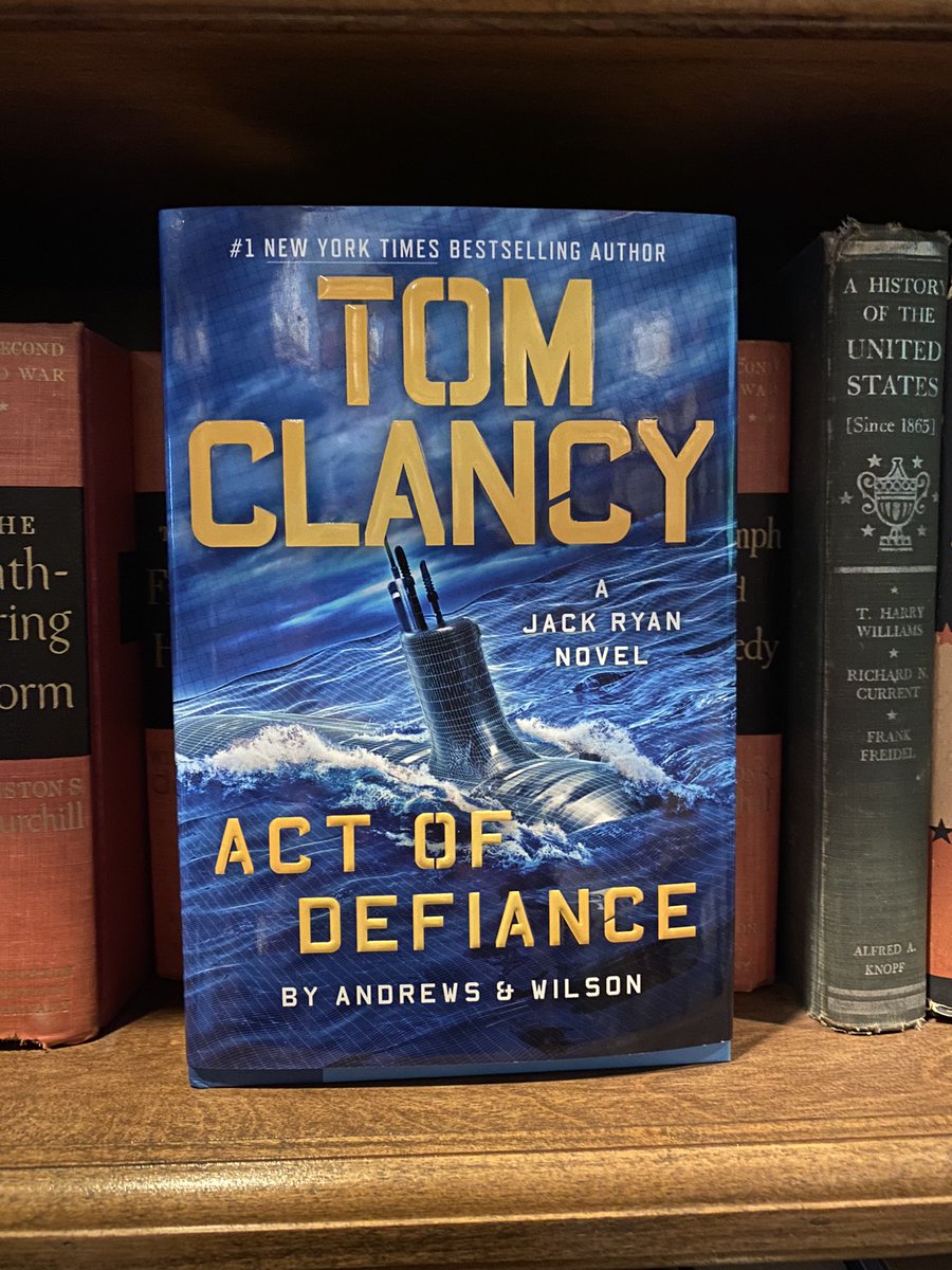 Look what just arrived at our house! Fantastic blockbuster fabulous brilliant! Hooray for the incredible @BAndrewsJWilson with their terrific new #TomClancy #JackRyan ACT OF DEFIANCE! Standing ovation! @LexicalForge @tomcolgan14