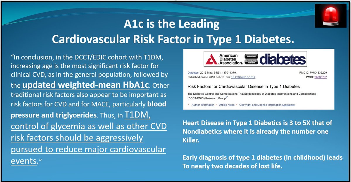 Here's what honest endos should be telling patients and what diabetes industry advocates don't what you to know: If you are Type 1 and interested in avoiding cardiovascular disease and a shortened lifespan, then know that your biggest threat is elevated blood glucose (elevated