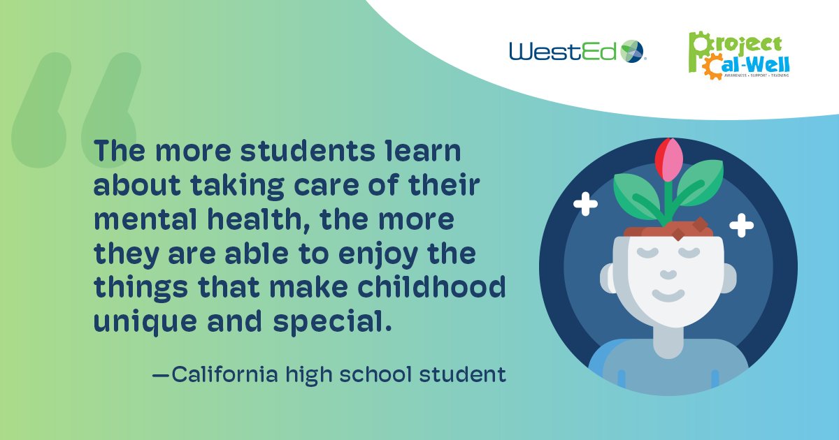 For #MentalHealthAwarenessMonth, we're sharing a resource to help educators, parents, and other caregivers prioritize youth well-being! 👐 Check out Project Cal-Well's Family Guide for more information and easy-to-use strategies: bit.ly/40i8VAC #mentalhealth @CADeptEd