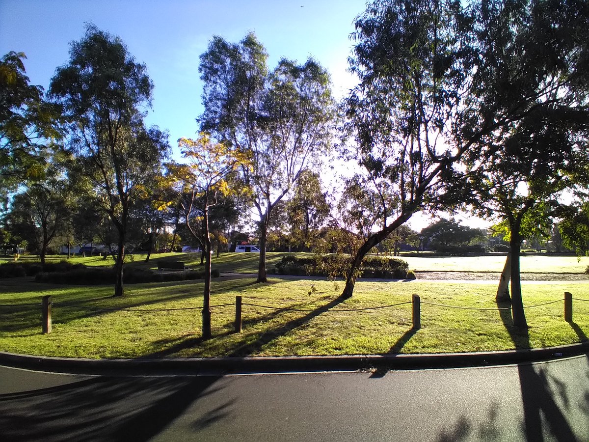 A beautiful autumn morning in Melbourne today