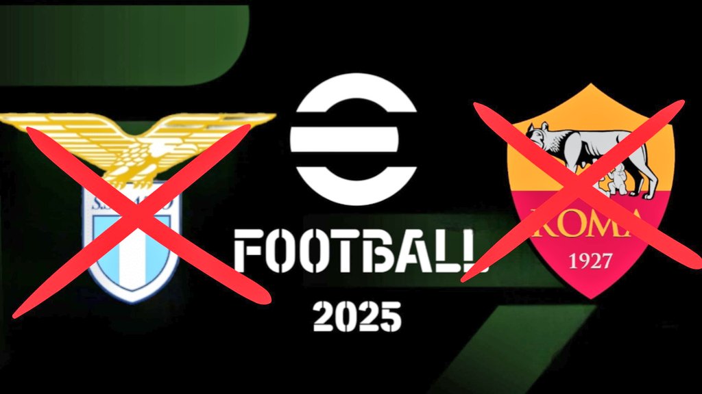 🚨 Efootball 2025 no tendría 2 licencias importantes Konami no ah renovado con la Roma por lo que se perderia el Estadio y Escudo, Ahí rumores que la Lazio tampoco renovara el anuncio de hoy es solo el principio sin Liga Master y Licencias sin renovar nada nuevo 

#eFootball2024