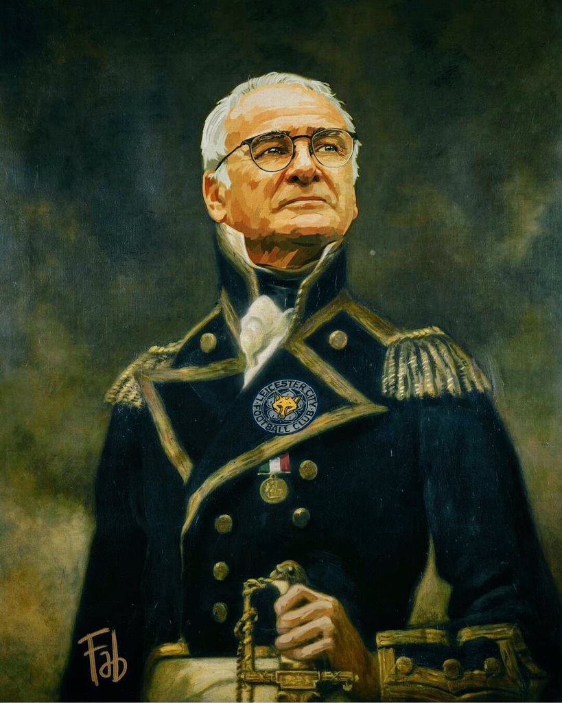 Sir Claudio Ranieri, earl of Leicester, Prince of Cagliari, defender of Rome. #Ranieri
