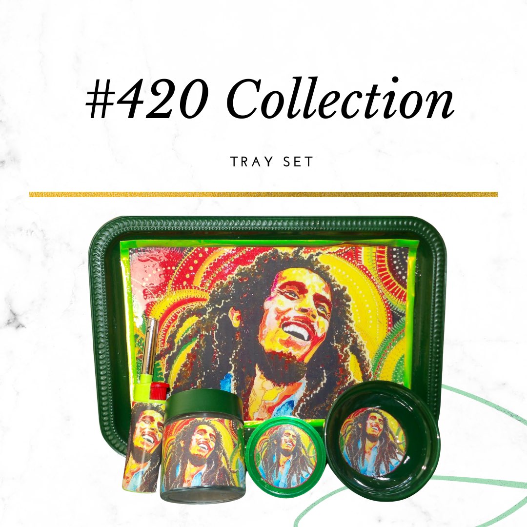 Green Marley Tray Set 
Available Now Designs1941.Etsy.com

#420daily #stonergifts #weship📦 #stoners #420friendly #giftsforhim❤️ #marley #shipstoday