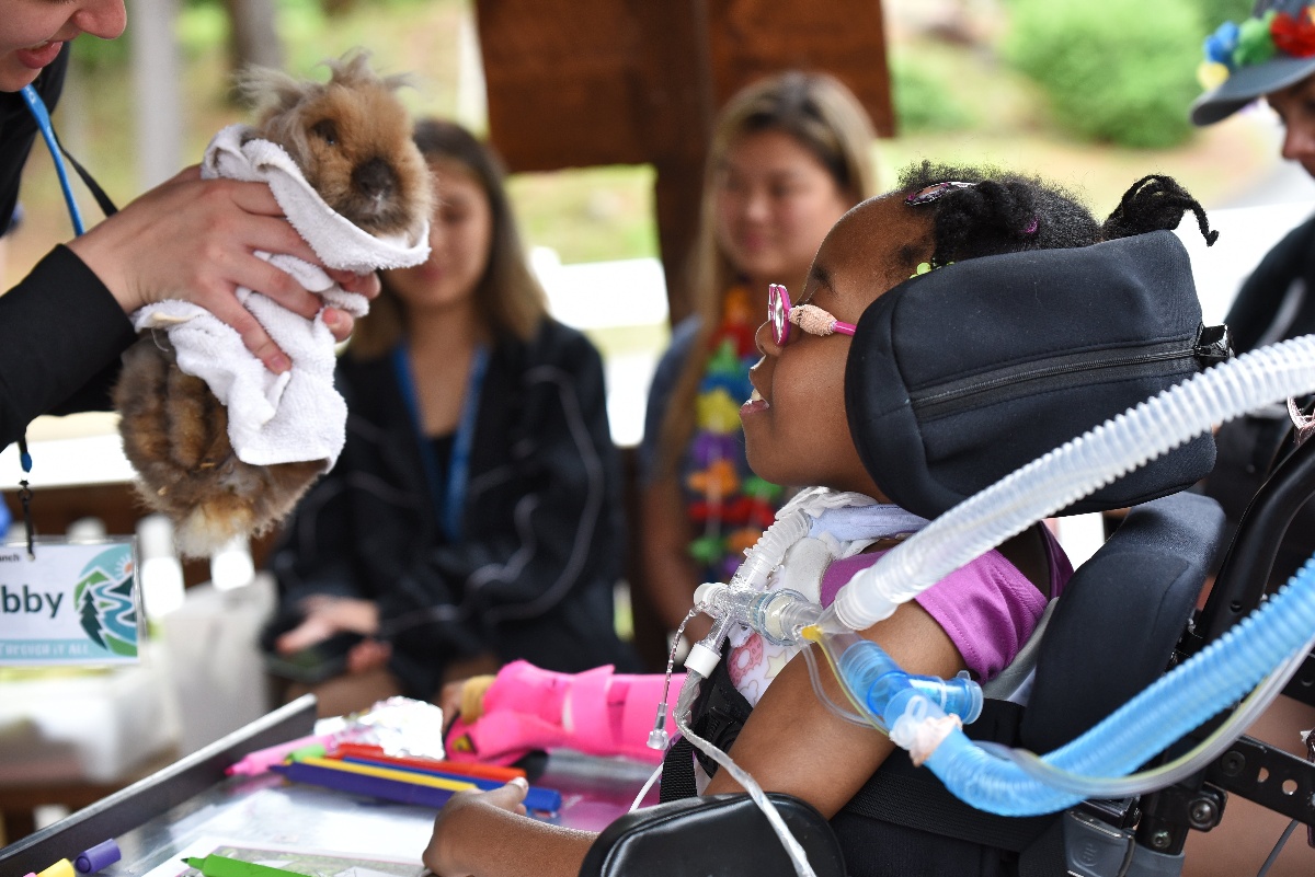 “The animals add so much to the camper experience. I see campers that are reserved, shy and having difficulties connecting, who shine, open up, and laugh when surrounded by silly goats or cute bunnies...'