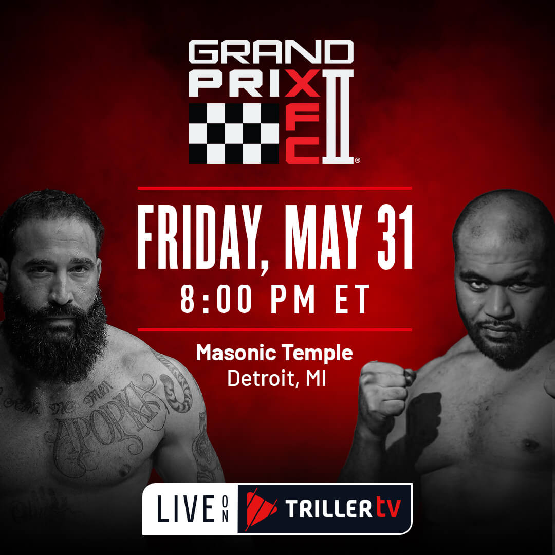 .<a href="/XFCFight/">XFCFight</a> is ending May with an MMA BANG💥

Catch #XFCGrandPrixII Friday, May 31 on #TrillerTV

Alex Nicholson x Carl Seumanutafa
Pearl Gonzalez x Rainn Guerrero
Raush Manfio x Dan Moret
Jamahl Tatum x Zac Pauga
DeAnna Bennett x Viviane Pereira

👉 bit.ly/XFCGP2