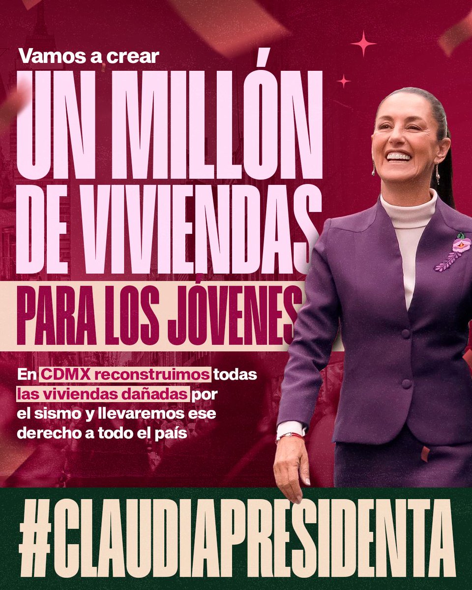 Por un mejor futuro para los jovenes #ClaudiaPresidentaDeMéxico