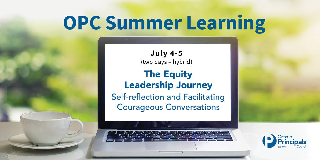 This hybrid learning opportunity allows participants to engage in self-reflection to better understand unconscious bias, gain deeper insights on facilitating courageous conversations and explore their own learning stance. Register by June 19! principals.ca/en/professiona…