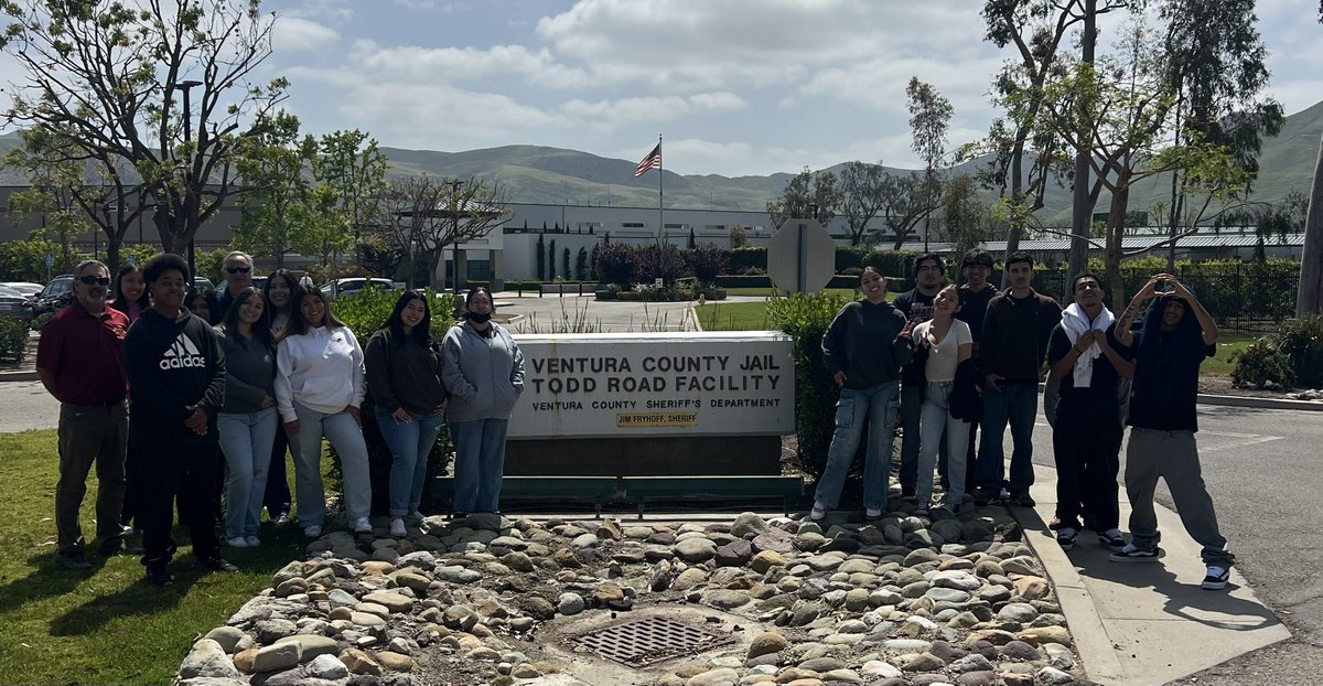 Law Academy students learned a lot today visiting the Todd Road facility. Thank you <a href="/VENTURASHERIFF/">Ventura County Sheriff</a> for the opportunity. <a href="/JacketPrincipal/">Ted Lawrence</a> <a href="/OUHSD_CE/">OUHSD Career Educati</a> <a href="/ohs_jackets/">Oxnard High School</a>