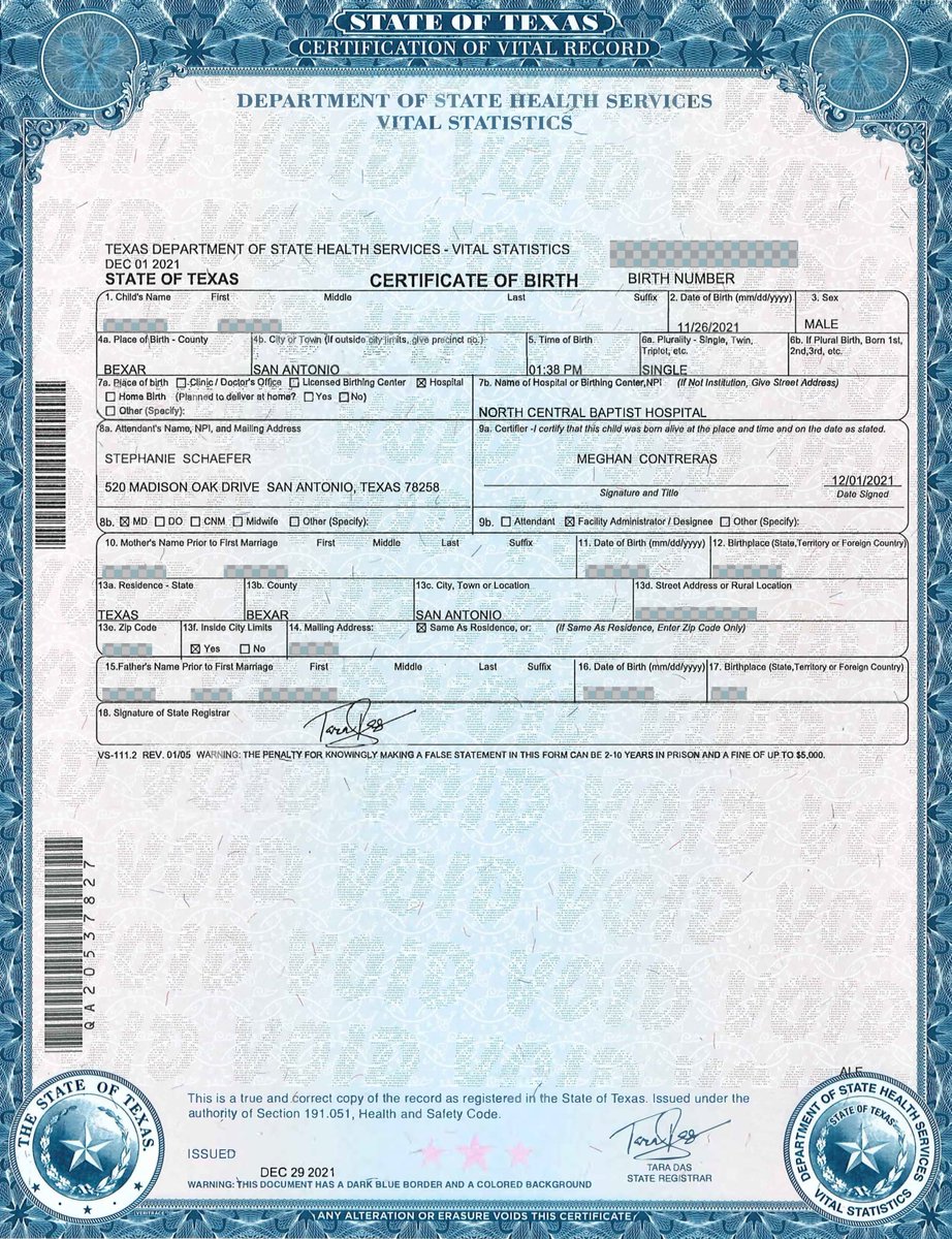 WHAT DO YOU THINK HAPPENED WHEN YOUR BIRTH CERTIFICATE IS SIGNED?