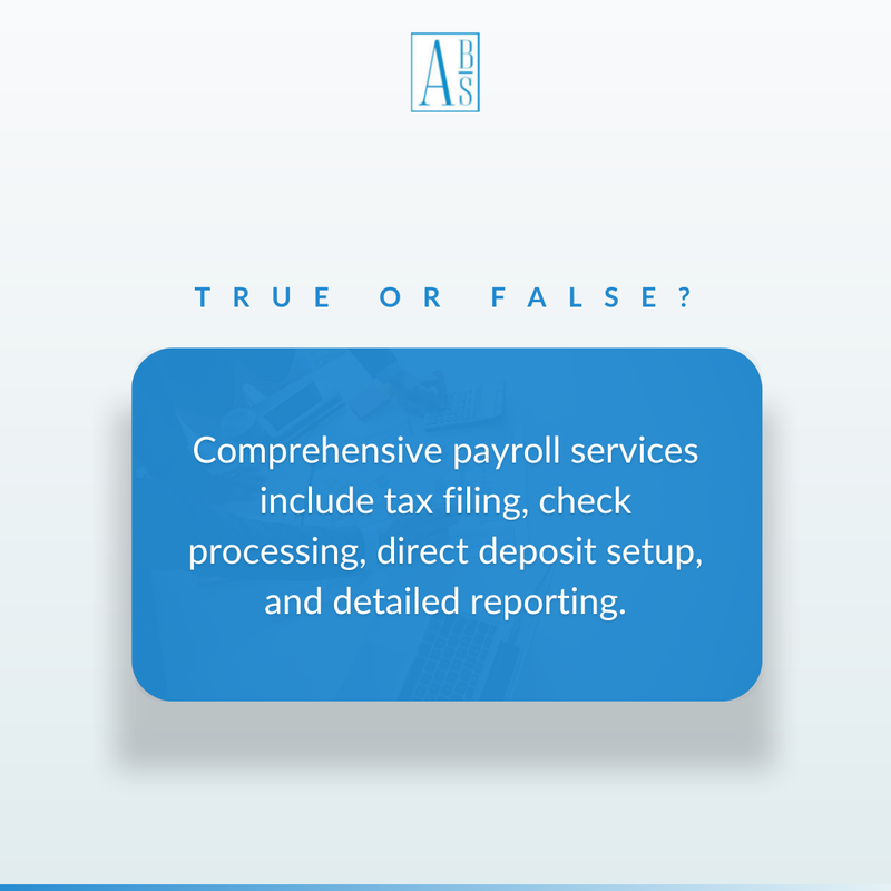 AZONBookkeeping's tweet photo. 👋 Simplify your payroll process with comprehensive payroll services! 💼💰
 
From tax filing to check processing, direct deposit setup and detailed reporting - everything is taken care of for you.  📑🖊

#PayrollServices #FinancialManagement #EasyFinance https://t.co/BbFQ2HykZE