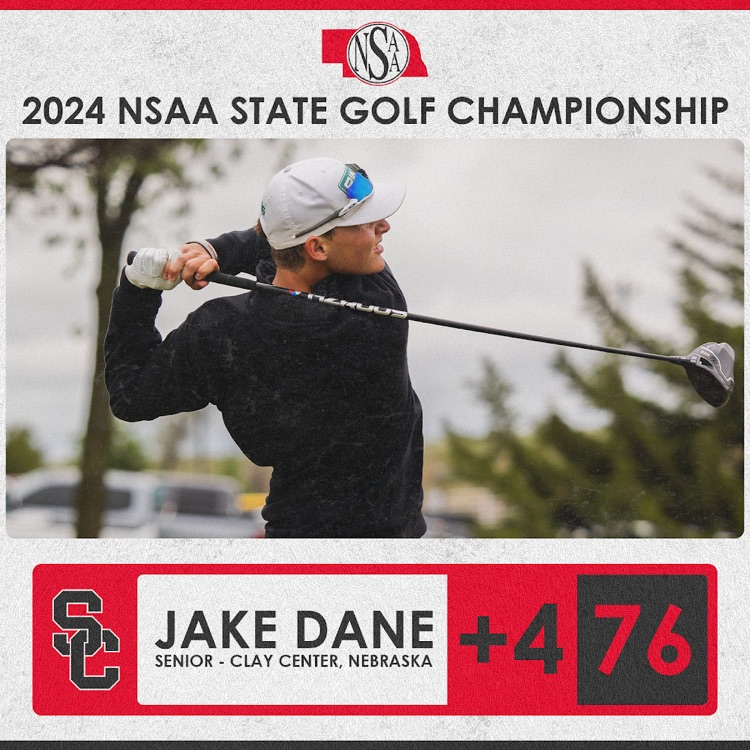 SCougars's tweet image. Jake Dane finished day 1 of the Class D NSAA State Golf Championships shooting a 76. He will tee off tomorrow morning with a chance at a top 5 finish! #WeAreSC