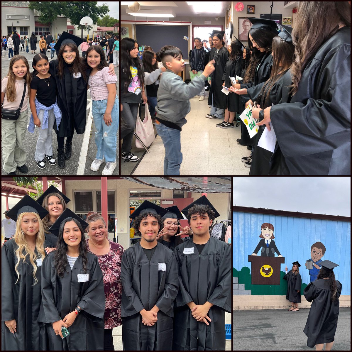 Our innaugural Grad Walk was an overwhelming success! Kaiser Grads from the Class of 2️⃣0️⃣2️⃣4️⃣ relished the opportunity to return to their elementary schools and our future Cats were inspired by the possibilities that await them! Can’t wait to do it again! 💚🎓🎉💯😄