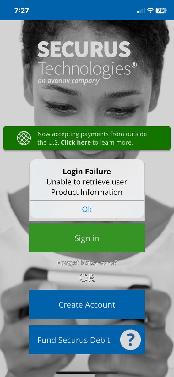 At 7:31 PM still can’t access my account or emails. No reason this should be happening ALL day long @SecurusTech.