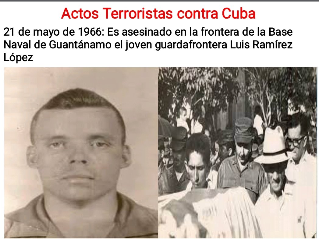 IMPUNIDAD DEL IMPERIO Los Yanquis asesinaron al soldado de la Brigada de la Frontera, Luís Ramírez López en 1966, y no hubo justicia, hoy ametrallan la embajada de Cuba en EE.UU y el criminal es absuelto. Los cubanos #TenemosMemoria #Cuba