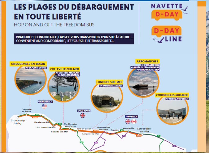 Une navette pour randonner sur les plages du Débarquement en Normandie dlvr.it/T7CjVK