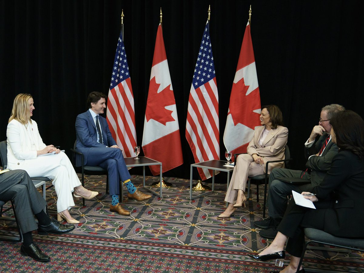 I sat down with <a href="/VP/">Vice President JD Vance</a> Harris at the <a href="/SEIU/">SEIU</a> Convention in Philadelphia today. We’re here because we believe in unions. It's because of our 25+ cross-border unions that we keep raising the bar for workers in Canada and the U.S.