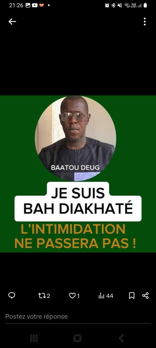 Pourquoi vous avez peur qur les autres utilisent votre stratégie pour vous opposer ? 
 Soit vs avez peur @bah_diakhate ?
Ou vous avez pas confiance en vs?

Votre rôle c'est d'unir et pas punir 

#freesenegal