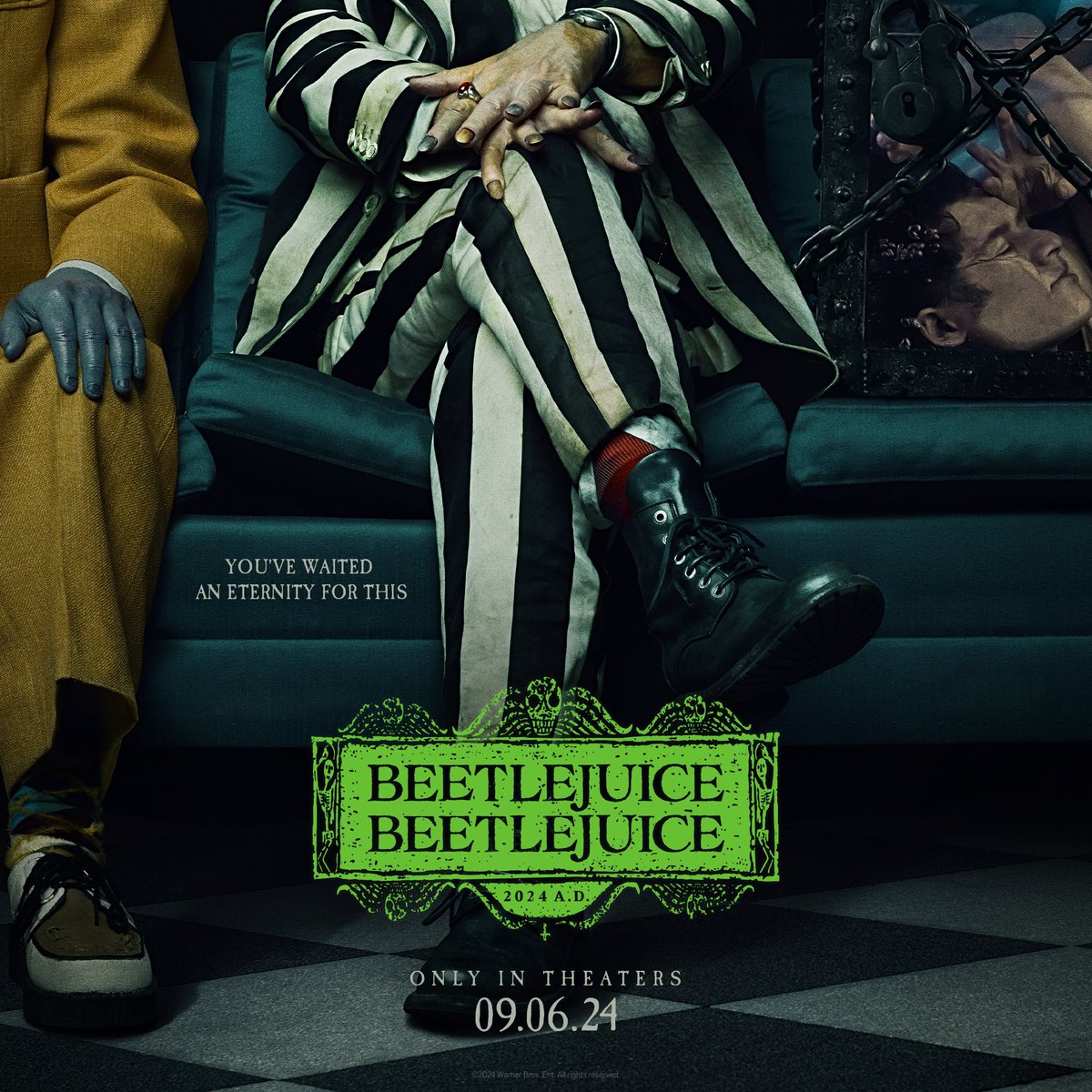 We saved a seat for you. Trailer Thursday. #Beetlejuice #Beetlejuice - Only in theaters September 6.