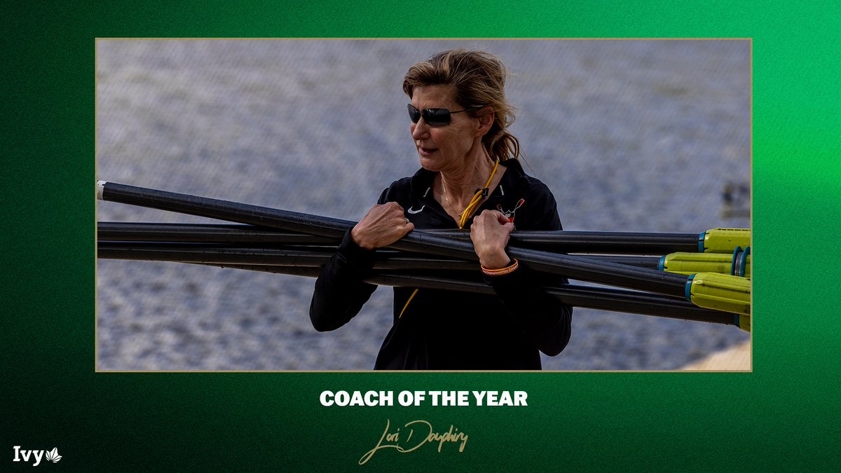 After leading @princetonwcrew to its seventh consecutive Ivy title, Lori Dauphiny was voted Ivy League Coach of the Year. 🌿🚣‍♀️ 📰 » ivylg.co/WROW052124