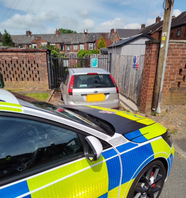 Public in Limeside, Oldham have told us how sick they are of people driving anti-socially in their area. Our officers subsequently went over to give them some support. First seizure of the day was this car, seen being driven poorly & found to be uninsured. More to come residents!