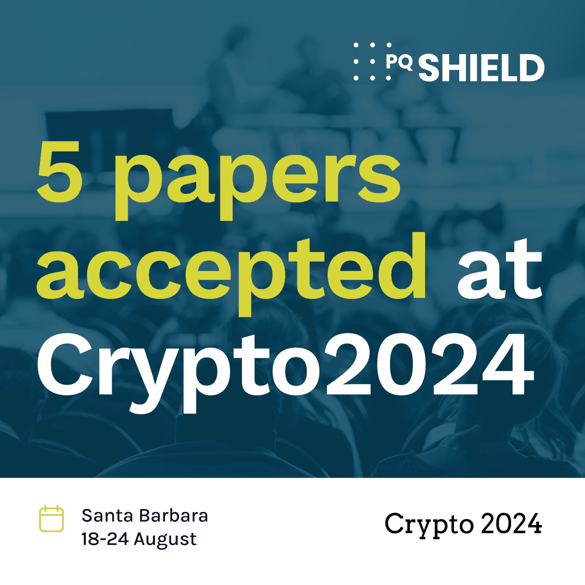 Crypto 2024 will take place in Santa Barbara, USA on 18-22 August 2024. PQShield is proud to share that we have had an impressive 5 papers accepted for this event! Read More: hubs.li/Q02y0JJK0 #cryptography #cybersecurity