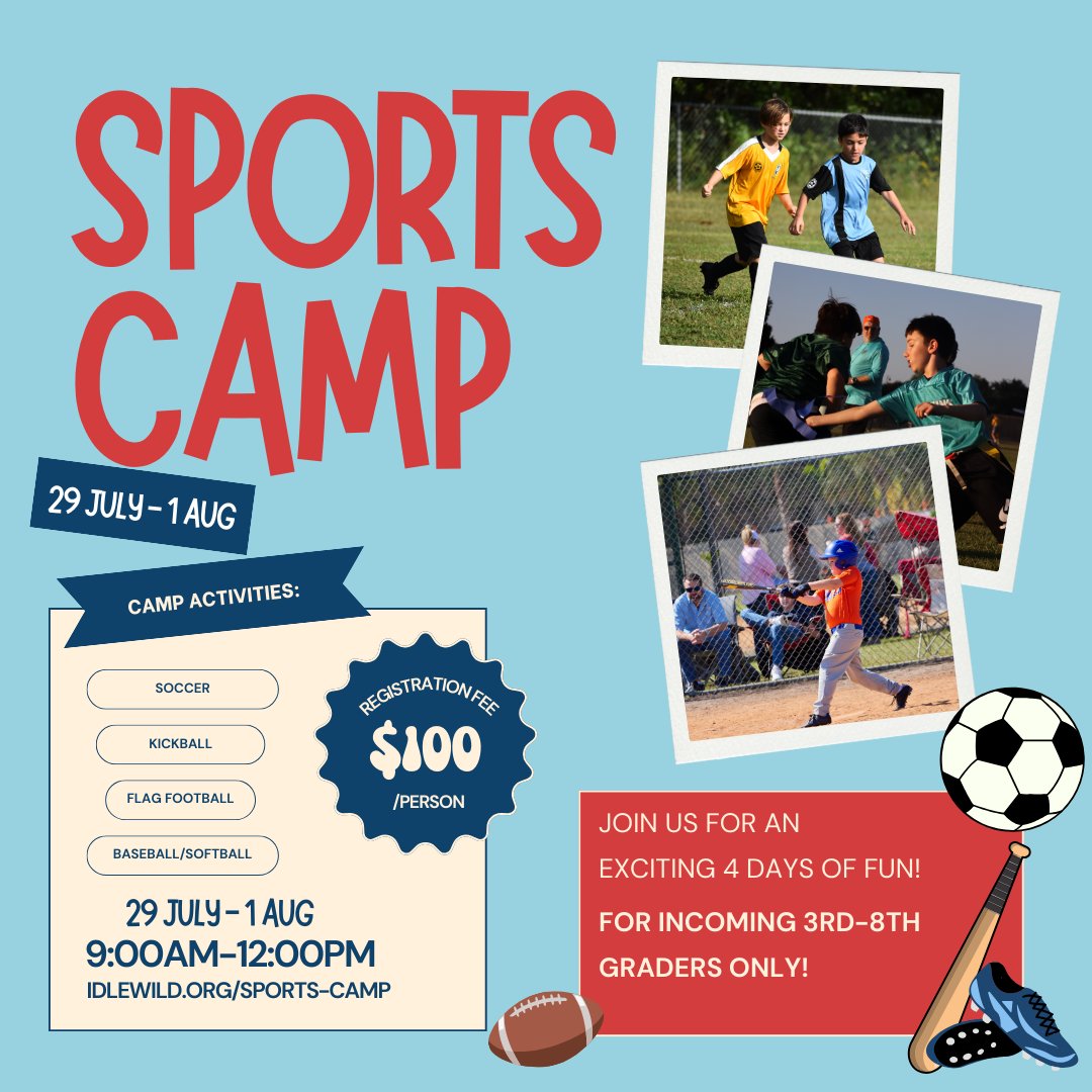 IBCRec's tweet photo. Calling all incoming 3rd-8th graders! Get ready for four days of non-stop sports fun at our summer sports camp. It's the perfect way for kids to learn new skills, make friends, and have a blast. Register starting June 10th! #ibcrec https://t.co/nbovEIOhPA