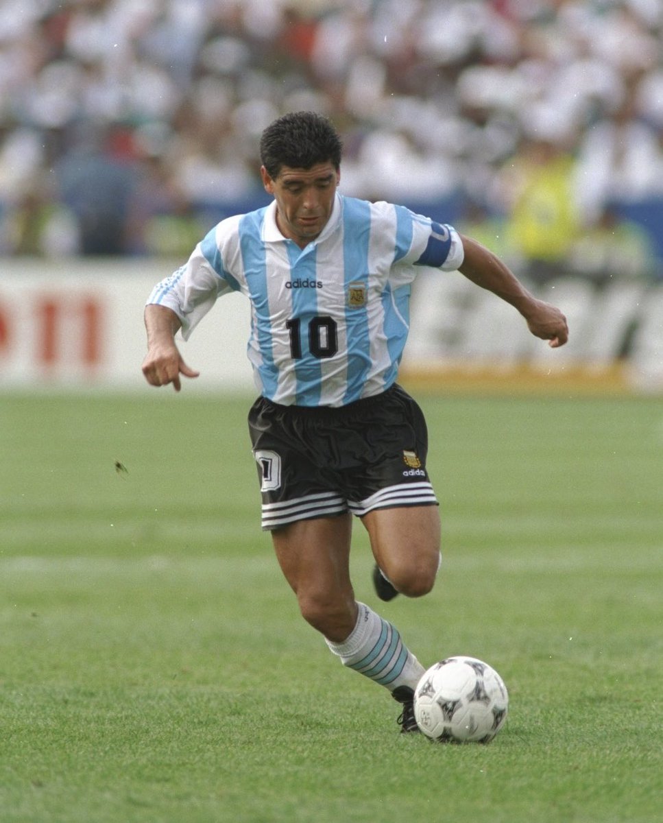 Diego Maradona against the Super Eagles of Nigeria at USA 1994 World Cup ., image size:967x1200
