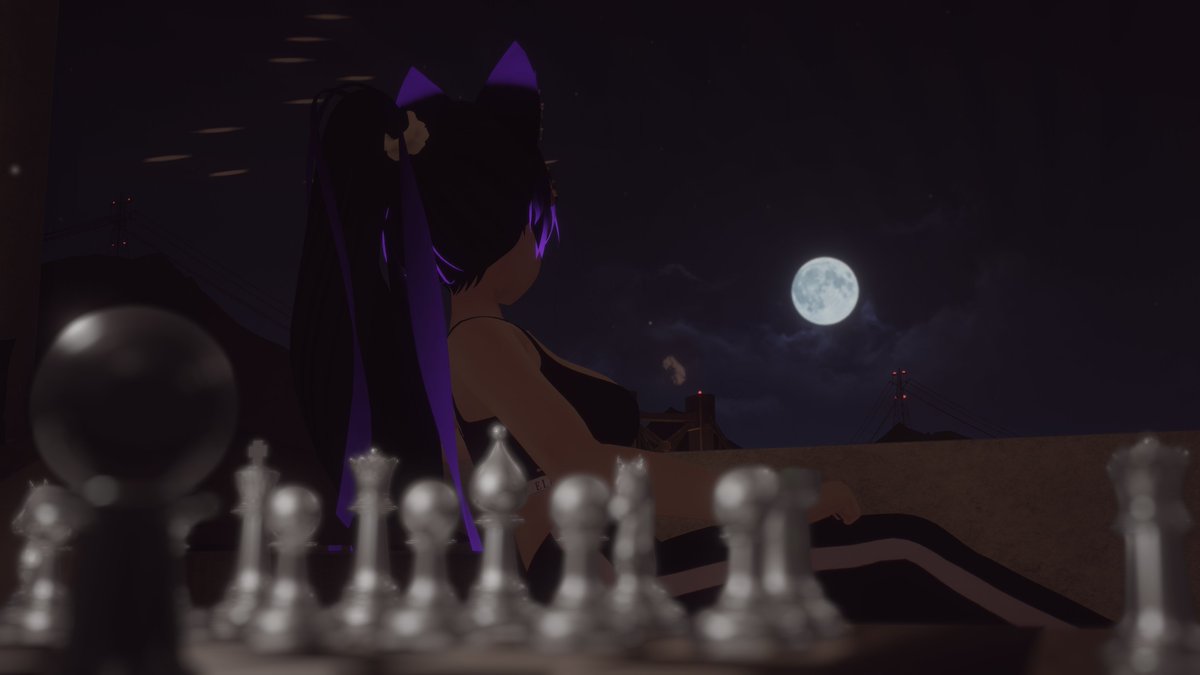 Simply enjoying the night while it's young~
#VRChat #VRChatPhotography
