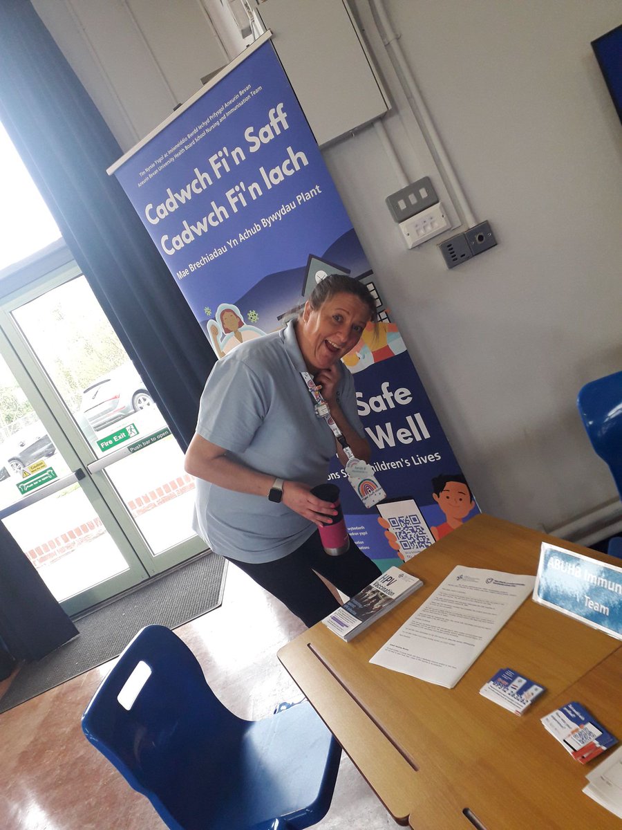 Our Imms team had a great time attending parents evening at Blackwood Comp last week letting people know about the upcoming HPV immunisations and everything else we offer within the integrated School Nursing service. Which as you can see from our board, is a lot!