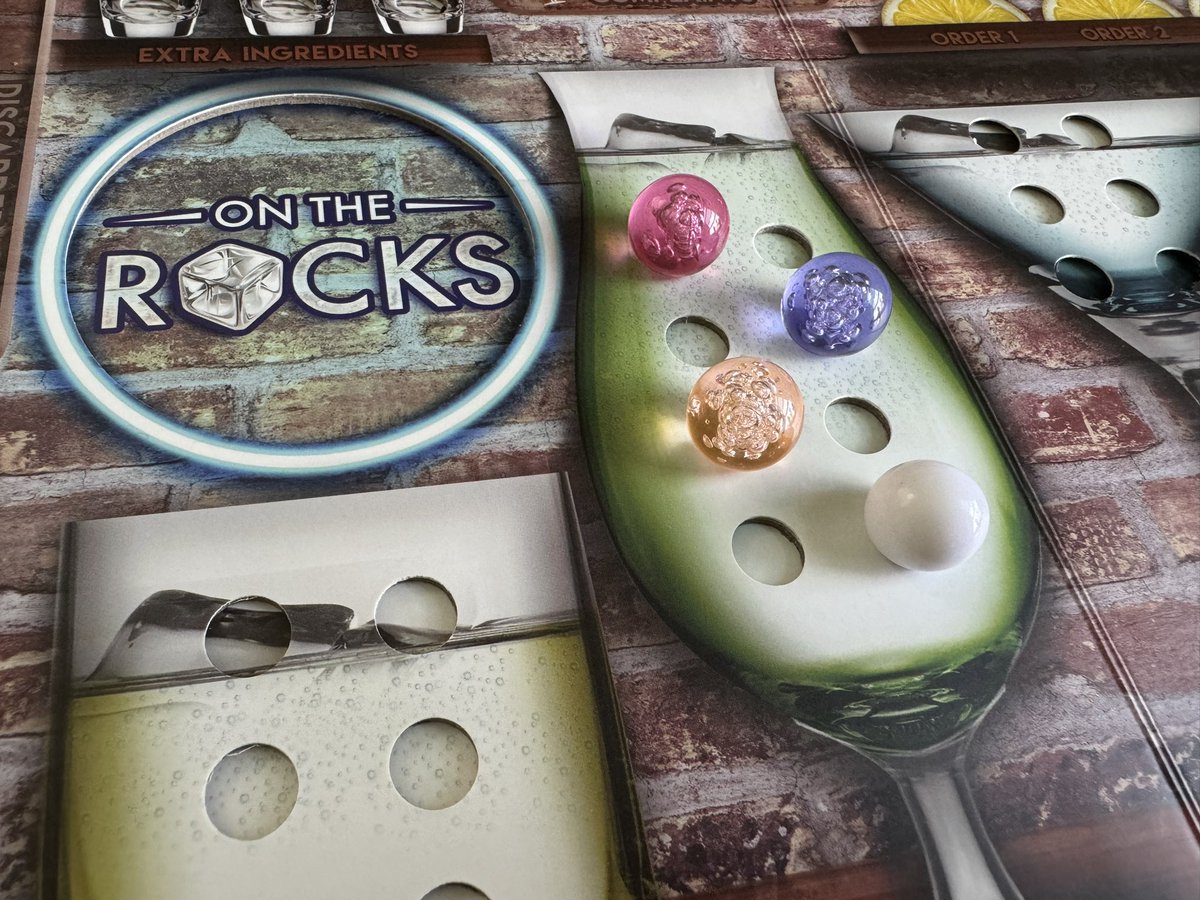 Working on a second edition of On The Rocks and want to change out the white marble for one of the other colors. 
Which do you like the most?