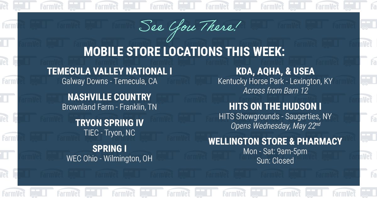 Where we'll be this week 🌤️🐴🌳