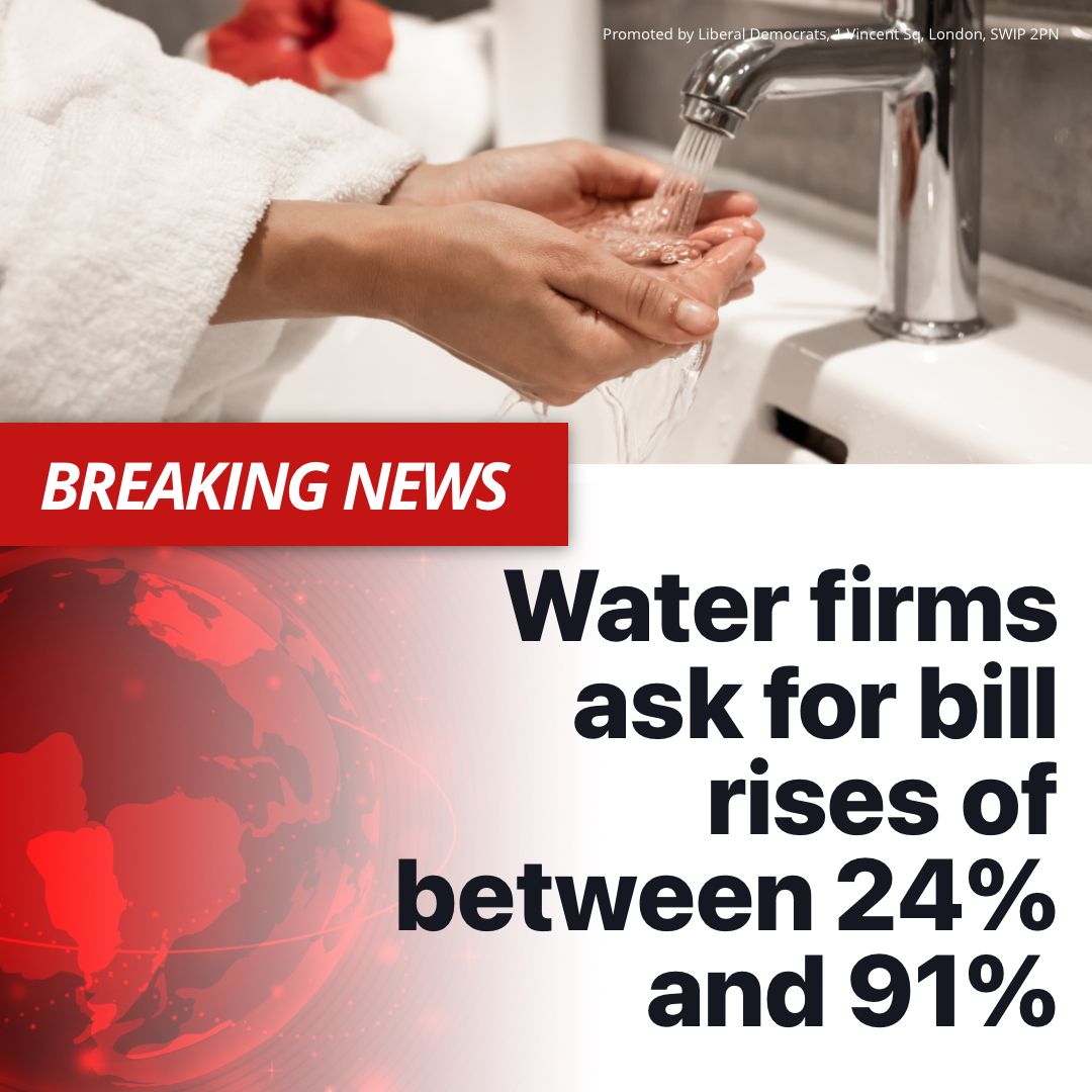 Bill hikes are a kick in the teeth from disgraced firms who are destroying the environment with raw sewage, delivering poor customer service, and expecting the public to pick up the tab. Ministers need to block bill hikes and force these companies to clean up their own mess.