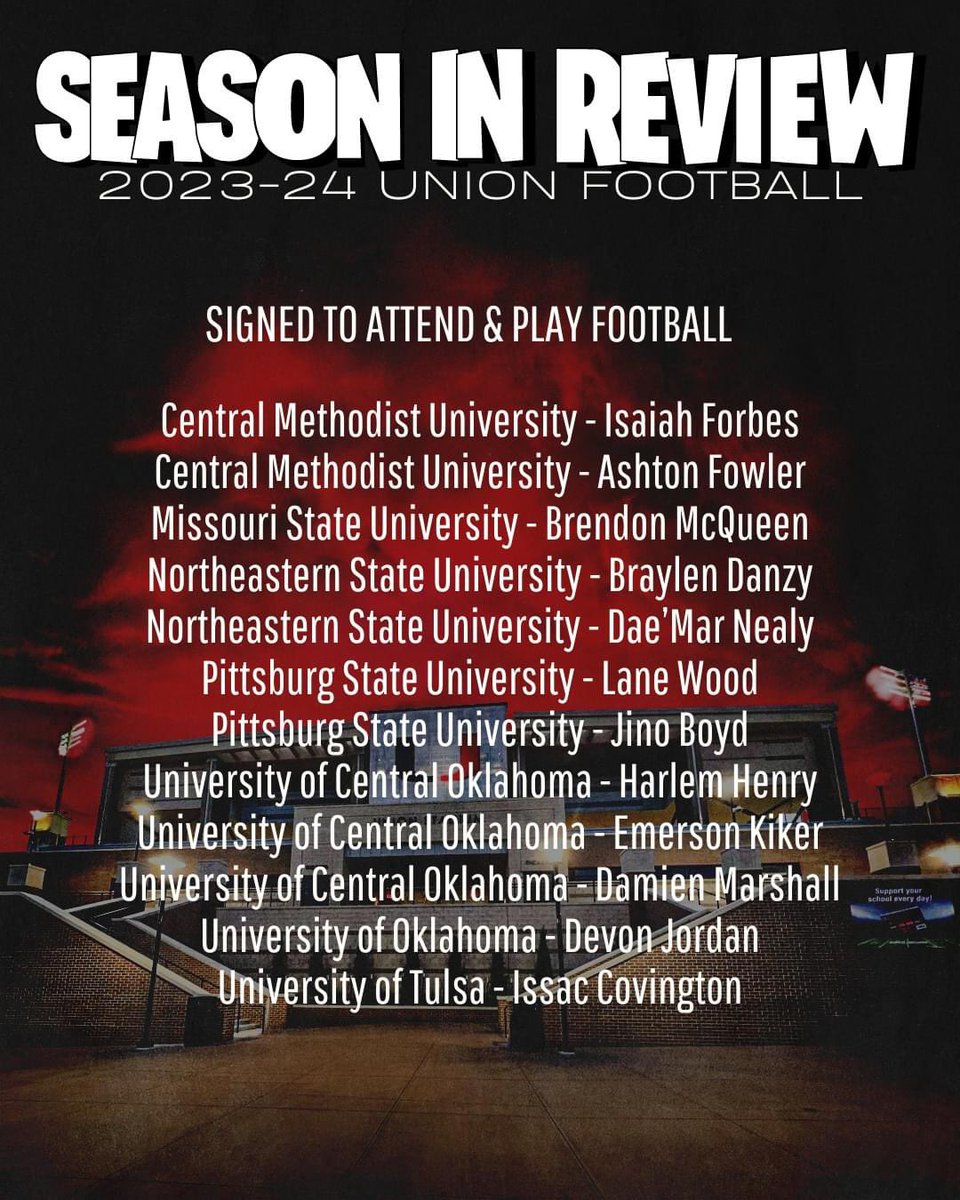 Union_Athletics's tweet photo. On the field and beyond! 🏈 Highlighting @unionfootball’s impressive awards and college commitments this season.
#SeasonsInReview #UnionFootball https://t.co/KjTjeNVOSL
