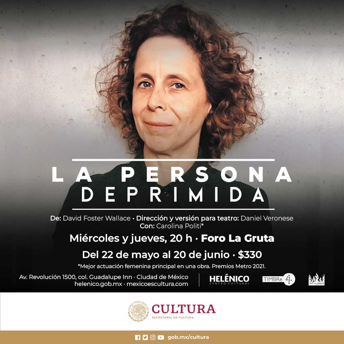 Tengo 5 PASES DOBLES para ver La persona deprimida mañana miércoles 22 de Mayo a las 8:00 pm en el Foro La Gruta. 

Para llevarte uno tienes que: 
-Seguir esta cuenta y dar RP (RT) 
-Escribir tu nombre en los comentarios