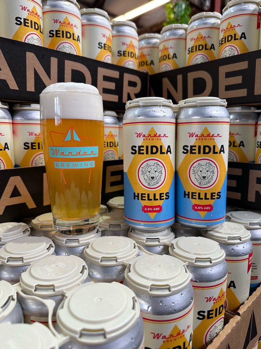 Our ode to the historic brew dogs of Wander, Seidla Helles is here. Inspired by the brewing traditions of Upper Franconia, this gold hued lager was brewed as a farewell to brewer Lou and his trusty sidekick Seidla. Zum Wohl!