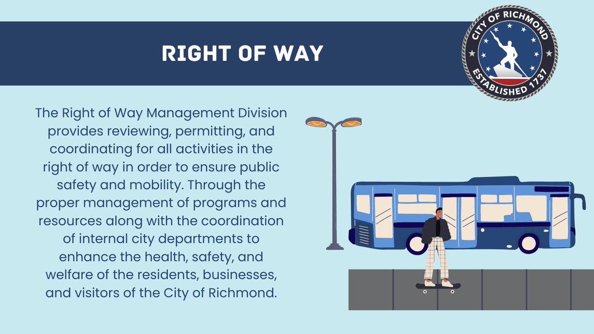 DPW has a lot of different services in our big department! Here are just some of the few services DPW has to offer to the wonderful City of Richmond. #NPWW