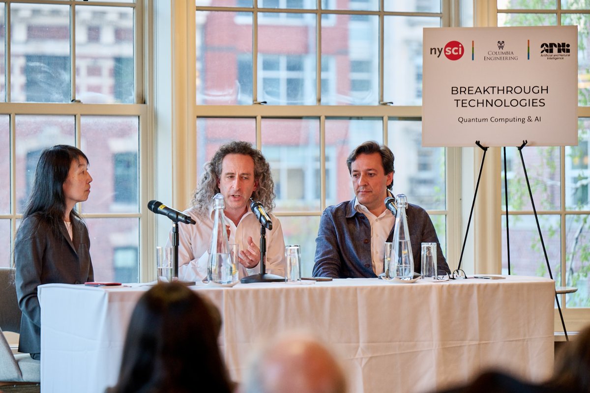 Members and researchers around the Columbia community came together on April 15 for a panel discussion on the exploration of #AI and quantum computing. This inaugural event was hosted by the AI Institute for Artificial and Natural Intelligence (ARNI) in collaboration with the