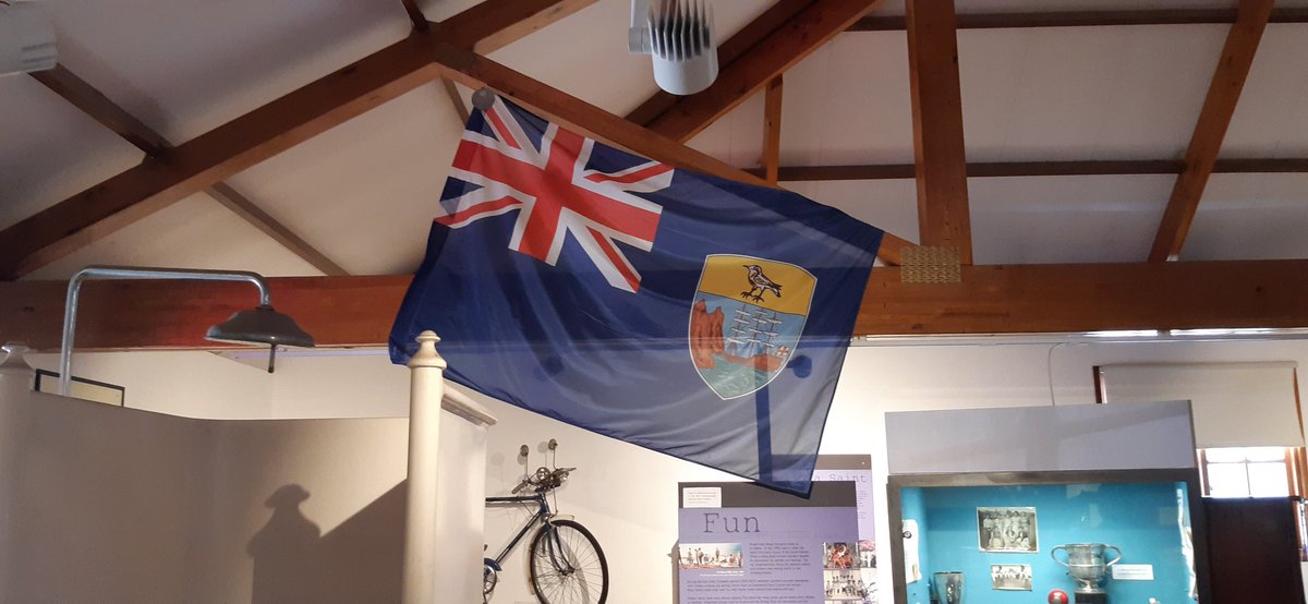 Happy St Helena day! Pictured is the flag from within the Museum in Jamestown.
