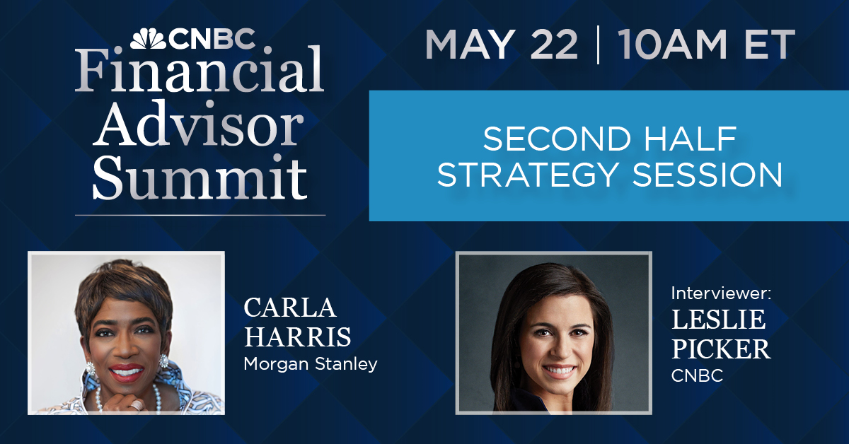 TOMORROW 10am 👉 We kick off the virtual #CNBCFA Summit with @LesliePicker speaking with @carlaannharris to get her thoughts on the investing climate and what FA's can do to lead their clients through good times and bad. Join us! TICKETS 👉 bit.ly/4aMggwj