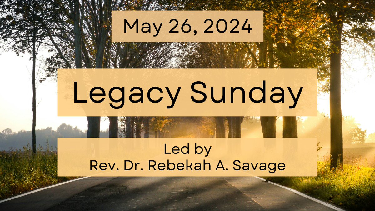 Our Service, "Legacy Sunday," is on May 26th at 10:30 a.m.
uucr.org/worship

#uucrockville #ThisSunday #SundayService #rockvillemd #unitarianuniversalist