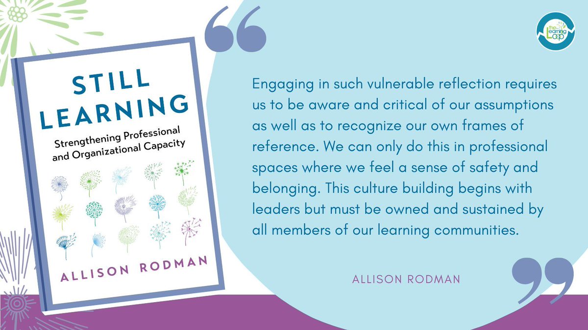 💡 What can we do to create professional spaces where people feel a sense of safety and belonging? #StillLearning #capacitybuilding #wholeeducator #professionalgrowth #professionallearning #personalgrowth