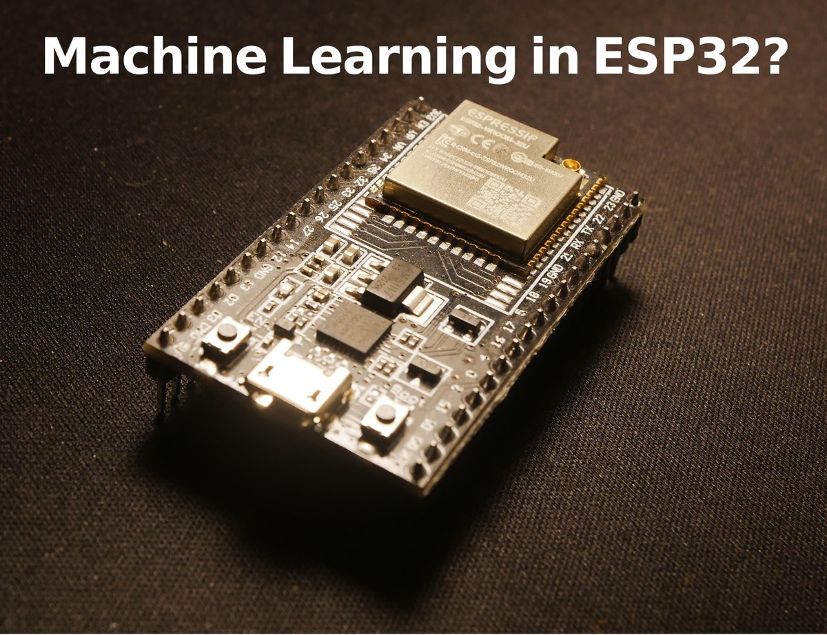 🤔 Machine Learning in ESP32?

It is true that an ESP32 microcontroller is limited in power compared to a GPU of the latest generation, but despite its limitations, it is possible to realize small ML applications to take advantage of the sensors that can be connected.

With the