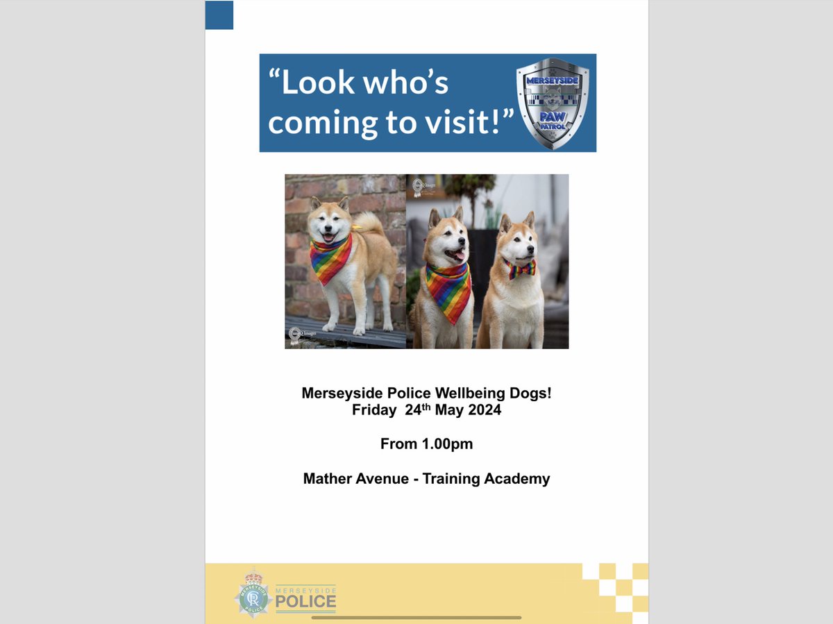 Special request this week from the training academy to assist in a special programme with them ❤️ 🐾 🐾 x