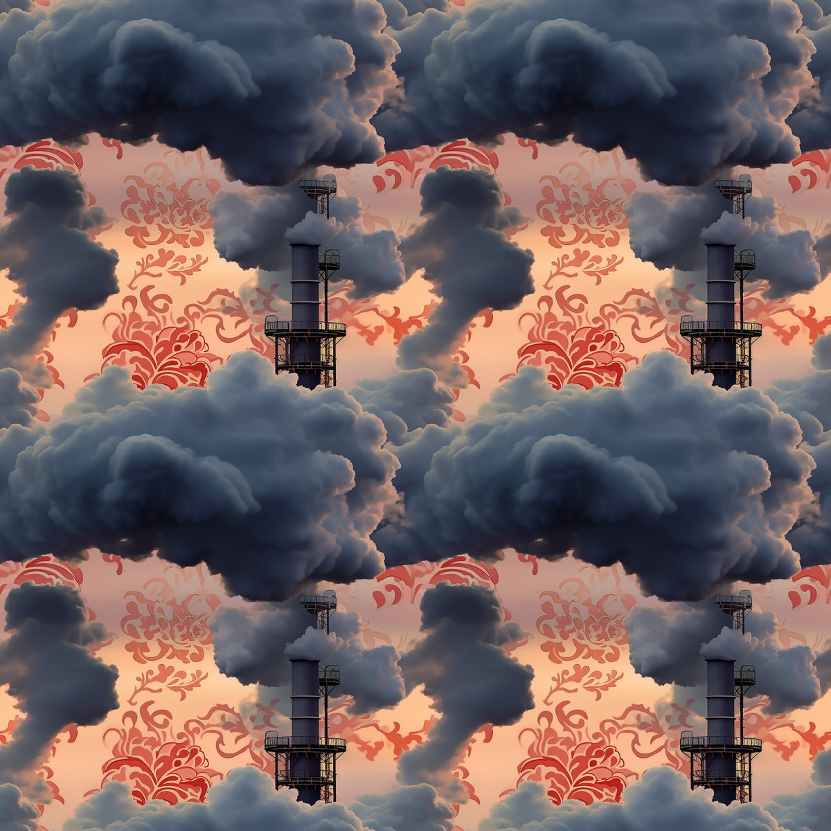 amadon's tweet image. Emission Embroidered by @aaronhuey 

Classic Floral Patterns from the Tar Sands of Canada

part of &quot;Noncompliance&quot;