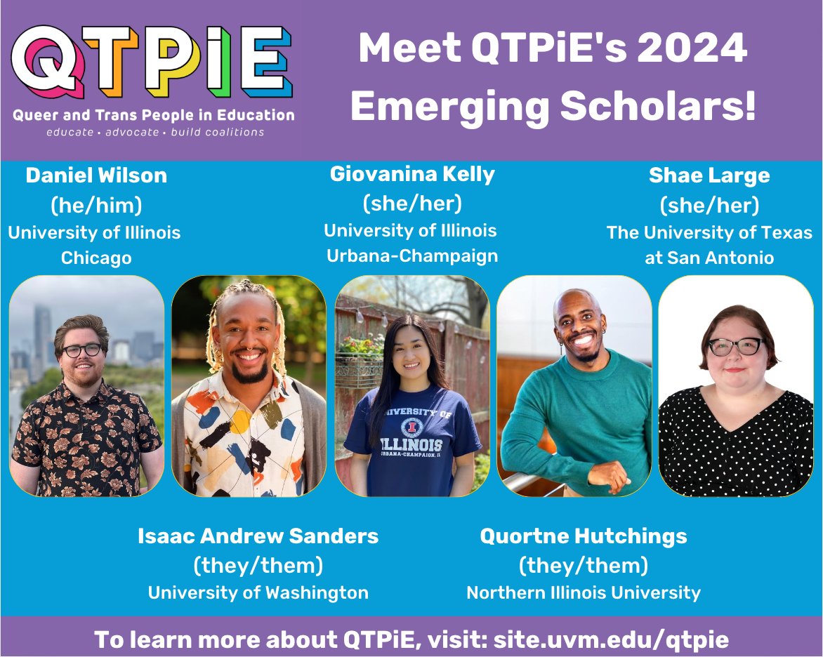 The state of queer and trans research in education is bright with the 2024 QTPiE Emerging Scholars cohort!😊🏳️‍⚧️🏳️‍🌈